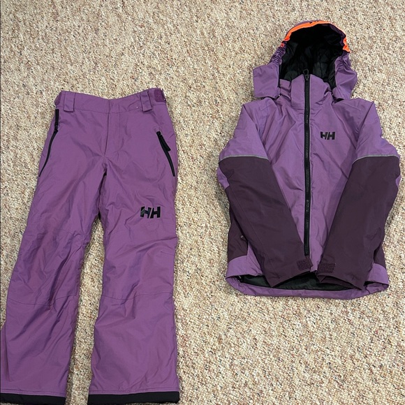 Helly Hansen Other - Helly Hansen Youth Lavender and Plum Ski Set